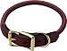 Mendota Rolled English Bridle Leather Collar (Size=22)