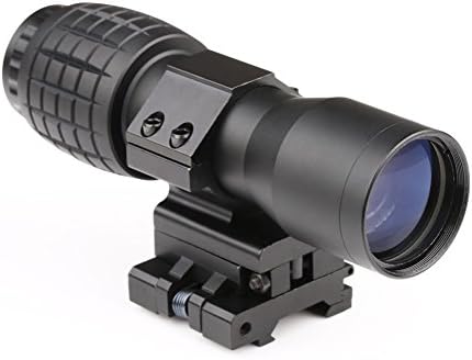 Gowild Hunting 4X Magnifier Scope Sight with Flip-to-Side 20mm Mount