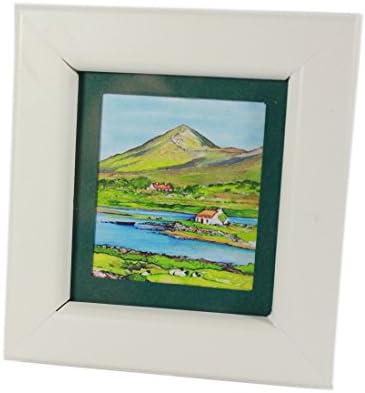 Irish Landscape Print Framed Sheep &amp; River Made in Ireland