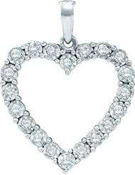 0.25CTW DIAMOND HEART PENDANT