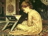 12X16 inch Lord Leighton Portrait Canvas Art Repro Reading Girl
