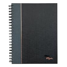 TOPS Royale Business Hardcover Notebook, College Rule, 8 x 10.5 Inches, White, 96 Sheets (25331)