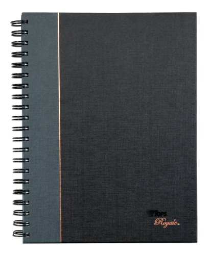 TOPS Royale Business Hardcover Notebook, College Rule, 8 x 10.5 Inches, White, 96 Sheets (25331)