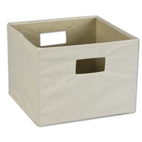 Whitney Design 118 Natural Canvas Storage Bin with Handles