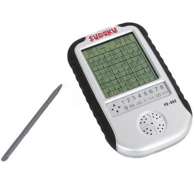 Genius Sudoku Electronic Handheld Game w/ over 2 million Puzzles - White