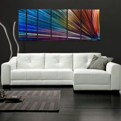 Contemporary Painting on Metal. Wall Sculptures By Ash Carl, Modern Home Decor, Metal Wall Sculpture