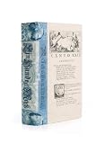 Single Antique Blue European Beaux Arts Decorative Book