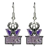 NBA Dangling Earrings - Milwaukee Bucks Logo