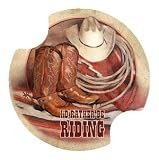 Set of Two Cowboy Still Life -I'd rather Carsters -Style DCH28