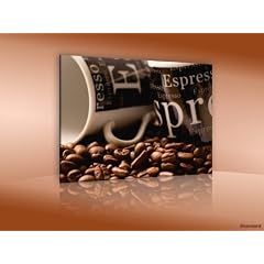 Leinwandbild Leinwandbild Kaffeebohnen Nr. LW12 - Wandbild Keilrahmenbild Leinwand Gr��e: 60 x 50 cm (BxH)