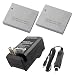 Canon PowerShot ELPH 310 HS Digital Camera Accessory Kit Includes Canon NB-4L Equivalent Replacement Battery (2Pcs) + Replacement Battery Charger Kit