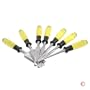 TD Industrial 7 pc Clear Handle Wood Chisel Set Woodworking Carpentry Hammer