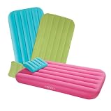 Intex Cozy Kids Airbed with Pillow Blue and Green