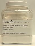 Aluminum Oxide White 120 Grit- 1 Lbs in sturdy plastic Jar