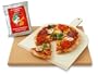 Vesuvo V38301 Pizzastein- / Brotbackbackstein Set f�r Backofen und Grill / eckig / 38x30 cm / mit Pizzaschaufel und Pizzamehl