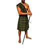 Edler Kilt gr�n - kariert Gr.L NEU mit Sch�rpe