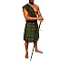 Edler Kilt gr�n - kariert Gr.L NEU mit Sch�rpe