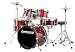 Ludwig Junior 5 Piece Drum Set with Cymbals (Wine Red)
