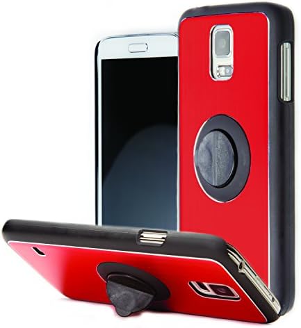 Samsung Galaxy s5 Case with Integrated Antimicrobial Screen Cleaner - Gwee Button® Phone Case - Built in Kickstand - Multiple Colors Available