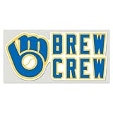 Milwaukee Brewers BREW CREW 4X8 Die Cut Car Decal