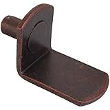 5mm Bracket Style Cabinet Shelf Support Pegs - Antique Bronze - Box of 25