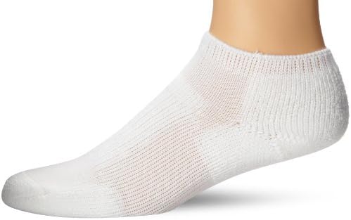 Thorlo Women's Walking Micro Mini Crew Sock, White, Medium/6.5-10
