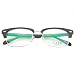 Geek Eyewear - Horn Rim Wayfarer G201 optical frame (Black/Silver)