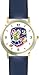 Moslem or Muslim Woman in Prayer - WATCHBUDDY&reg; DELUXE TWO-TONE THEME WATCH - Arabic Numbers - Blue Leather Strap-Children's Size-Small ( Boy's Size & Girl's Size )