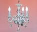 AUTHENTIC CAPODIMONTE PORCELAIN CHANDELIER MADE IN ITALY! H17" x W14"