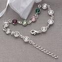Sterling Silver Swarovski Custom Birthstone Bracelet