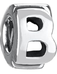 Authentic Chamilia Sterling Silver Charm "Letter B" T-28