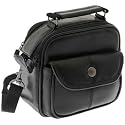 100% Black Real Leather Camera / Camcorder Case