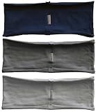 Cyber Monday Sale  prana yoga mats  3-pack hBand Cool Earth-Tone stretchy headbands (navy, gray, light gray) for yoga, exercise, sports or any activities by Absolute Yogi
