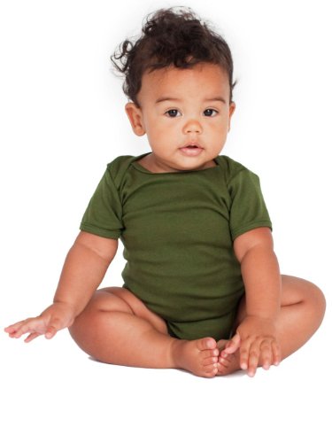 American Apparel Infant Rib Short Sleeve One-Piece