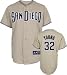 Chris Young Jersey: Adult 2010 Majestic Road Khaki Replica #32 San Diego Padres Jersey - Small