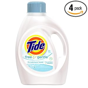 Tide Free and Gentle Liquid 100-oz. Detergent 4-Pack
