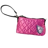 NBA New Jersey Nets Pink Quilted Wristlet