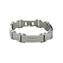 Men's Stainless Steel Bar Link Bracelet, 8.5"