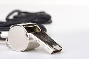 CRS Whistle with 19 Inch Lanyard - Save 60% Today - Perfect for the Coaches, Referee, Football Coach, Whistles, Basketball, Soccer, Hockey, Lifeguard - Protect Yourself for Storm Safety - Survival - Gym Teacher, Telemarketer, Self Defense - Emergency - Nickel Metal