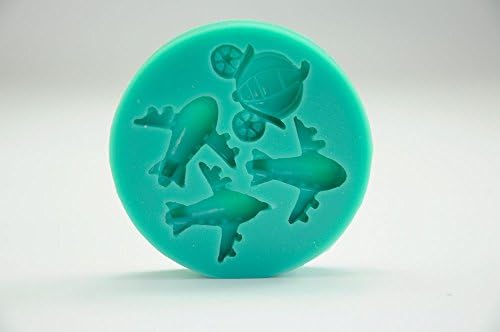 Tangchu Chocolate Silicone Mould Airplane Cupcake Decorating Molds 2.95*2.95*0.59inch