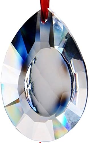 63mm Multi Faceted Crystal Clear Hanging Drop Prisms Home