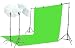 ePhoto K15-10x20G Chroma key Green Screen Lighting Kit with 10x20 Foot Green Muslin Backdrop, 2 Each of 7 Foot Light Stand, 105 Watt Fluorescent Bulb and 32-Inch White Umbrellas