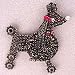   - 3D Poodle Pin : Finish 23K GOLD : Code PODD2PJ3