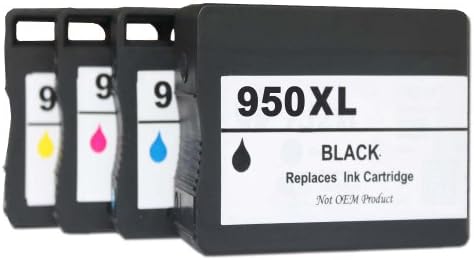 Remanufactured HP 950XL 951XL Ink Cartridges For HP CN045AN CN046AN CN047AN CN048AN Black Cyan Magenta Yellow Combo Pack Set -4 Pack