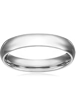 Men's 14K White Gold 4mm Light Comfort Fit Wedding Band