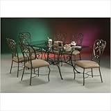 Magnolia 7 Piece Rectangular Dining Set in Autumn Rust