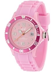 Ice-Watch Unisex SI.PK.U.S.09 Sili Collection Pink Plastic and Silicone Watch