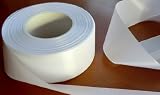 SCHLEIFENBAND Geschenkband DEKOBAND 50m x 40mm WEISS / WEIß Taftband Basisband Hochzeit Hochzeitsband