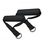 fitnessXzone® Resistance Exercise Band Handles Attachments - 2 pcs Home Gym Ultimate Fitness Muscle Workout Exercise Yoga
