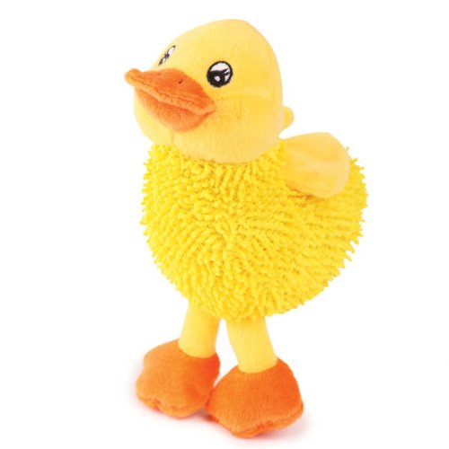 More image Zanies Moppy/Plush Cutie Crew Dog Toy, 8-Inch, Duck